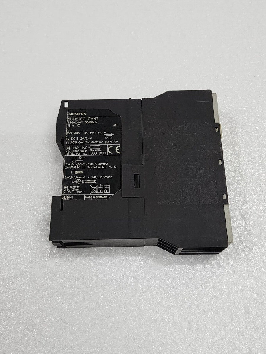 SIEMENS 3UN21 THERMISTOR PROTECTION RELAY 3UN2100-0AN7 220-240V