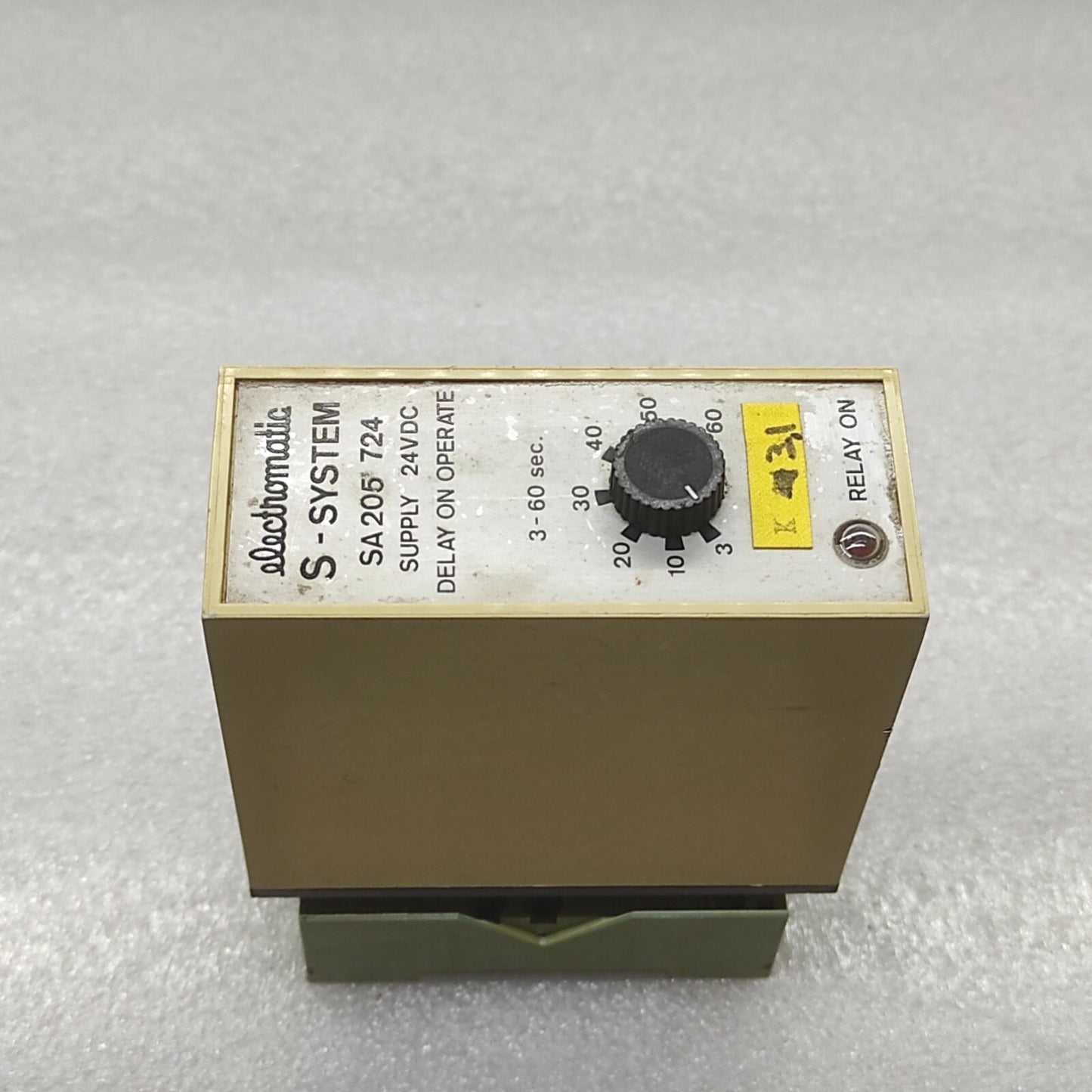 ELECTROMATIC SA 205 724 DELAY ON OPERATE 24VDC 3-60SEC