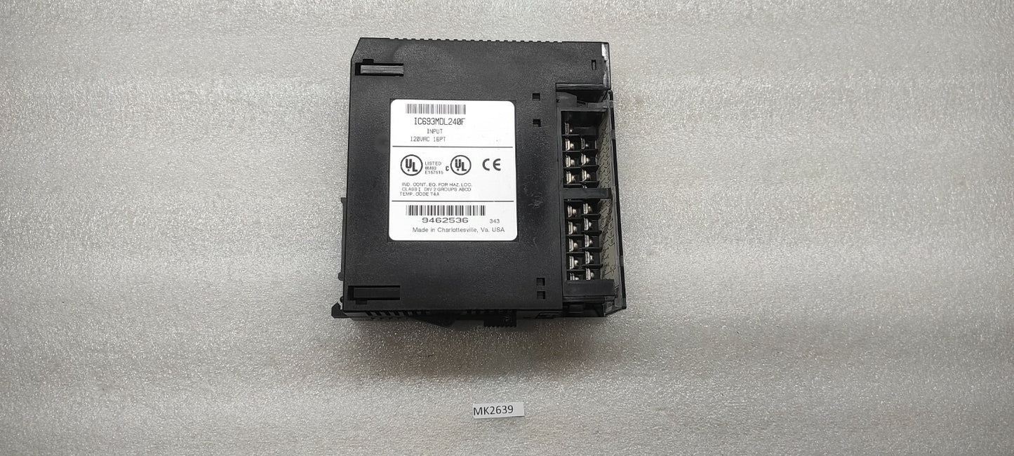 GE IC693MDL240F INPUT MODULE LOCK EDGE BROKEN CHECK THE PHOTOS PROPERLY