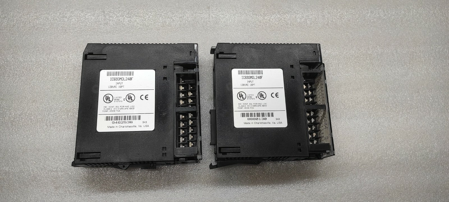 GE IC693MDL240F INPUT MODULE LOCK EDGE BROKEN CHECK THE PHOTOS PROPERLY