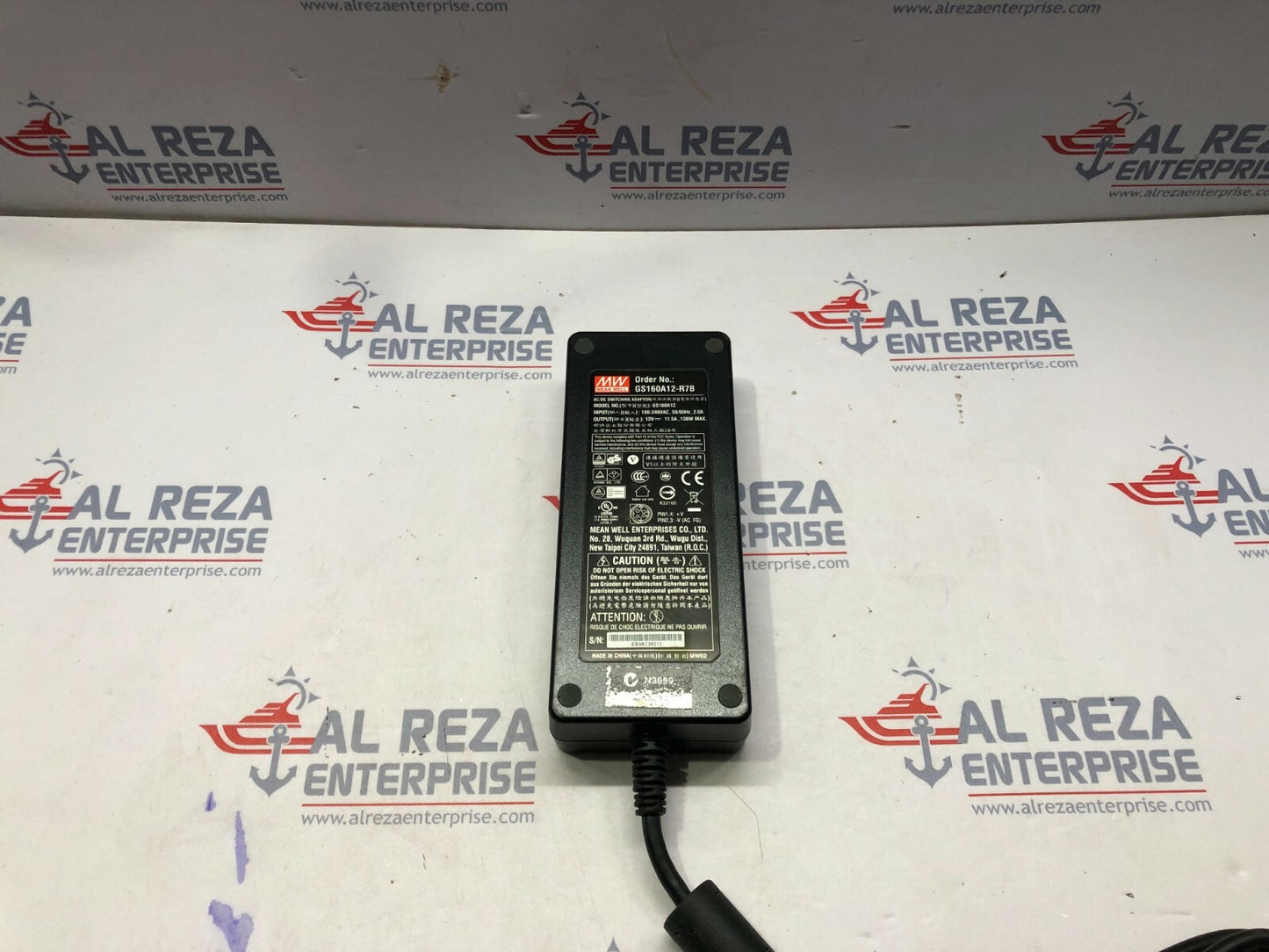 MEANWELL GS160A12 AC/DC SWITCHING ADAPTOR 12V DC