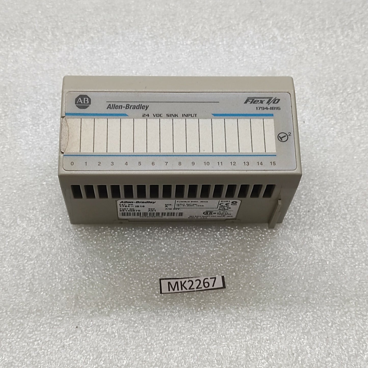 ALLEN BRADLEY CAT 1794-IB16 SERIES A 96145675