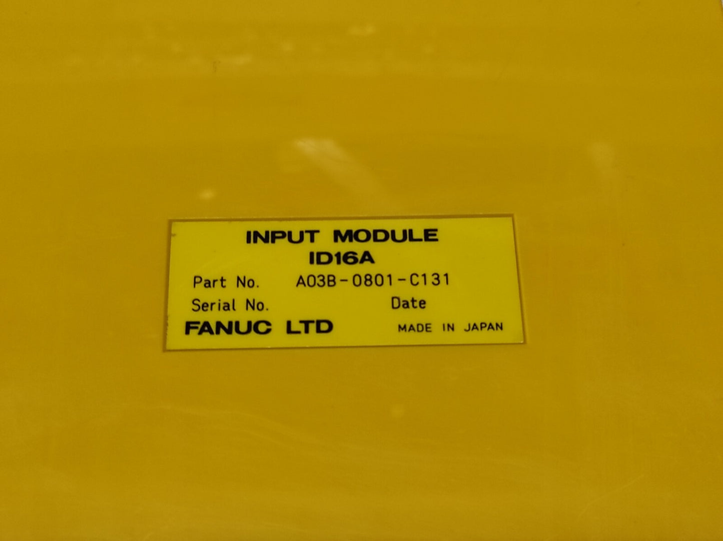FANUC ID16A INPUT MODULE A03B-0801-C131