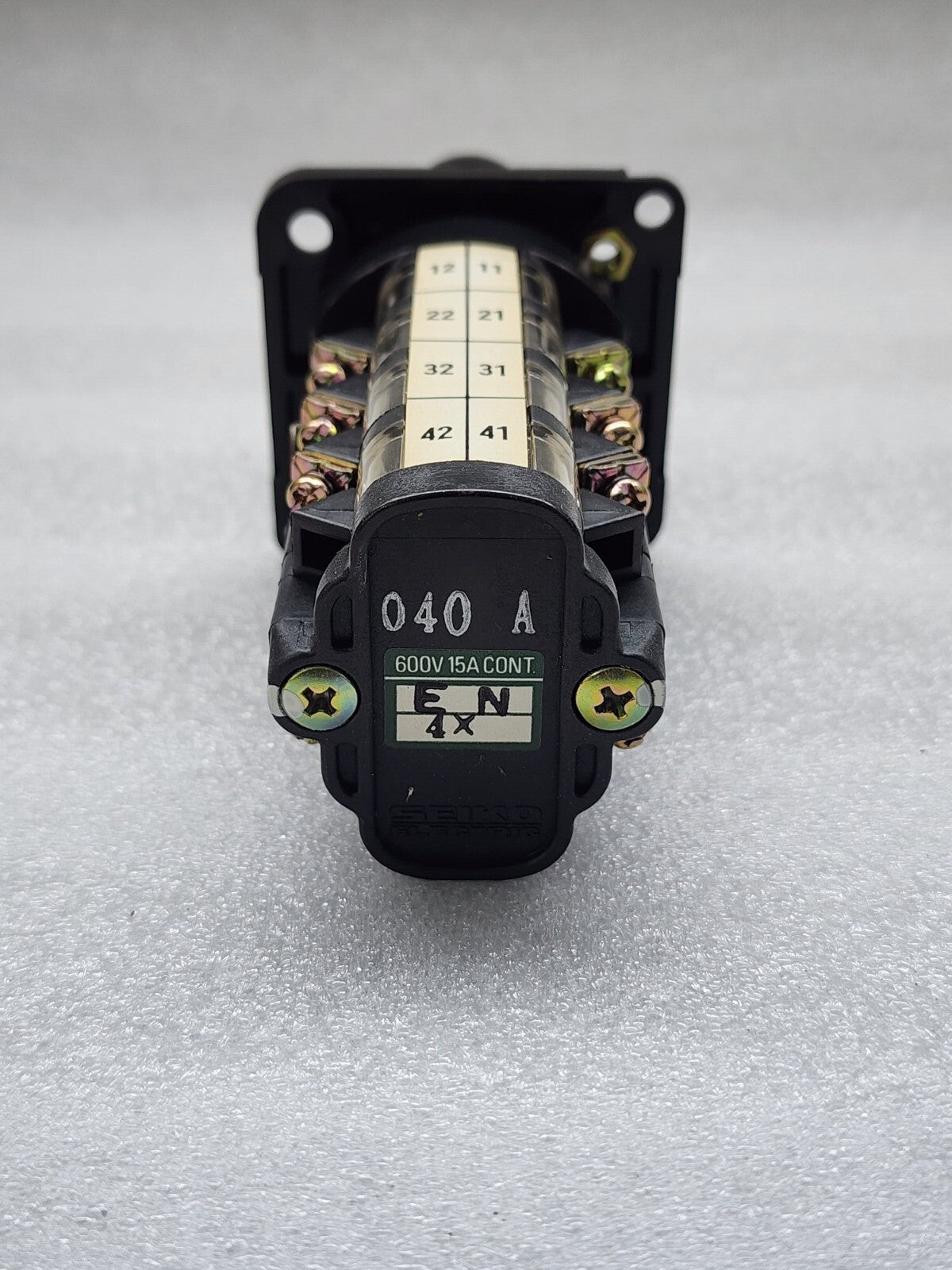 Seiko Electric EN 4X Cam Switch 600V 15A CONT