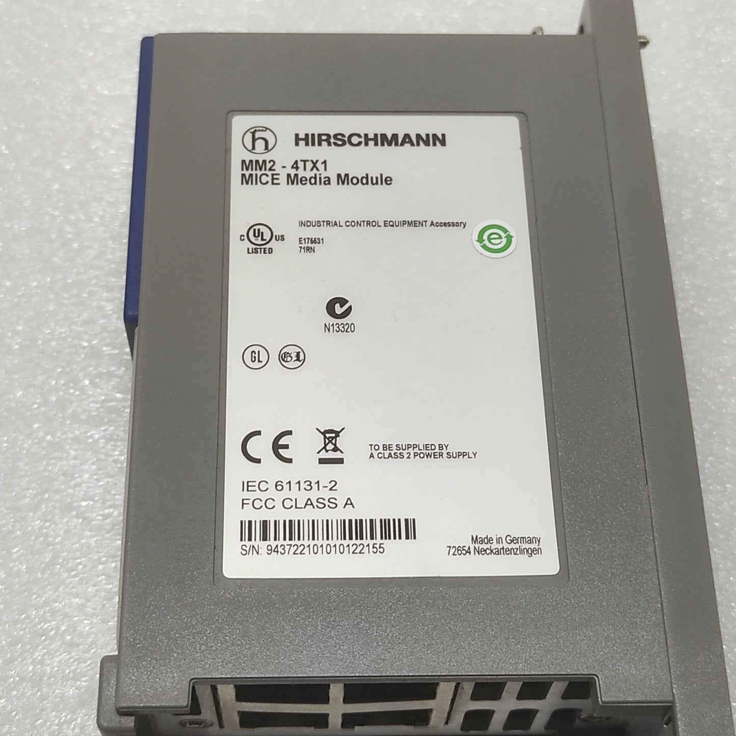HIRSCHMANN MM2-4TX1 MICE MEDIA MODULE