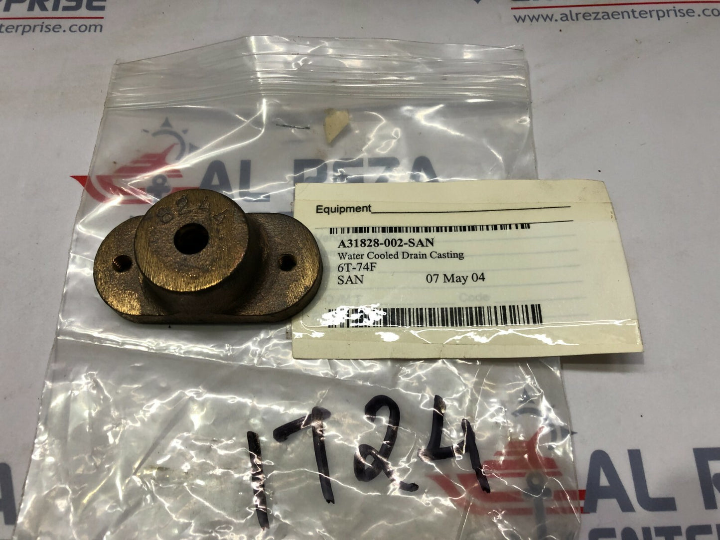 SCOTGRIP A31828-002 WATER COOLED DRAIN CASTING SCOTSMAN