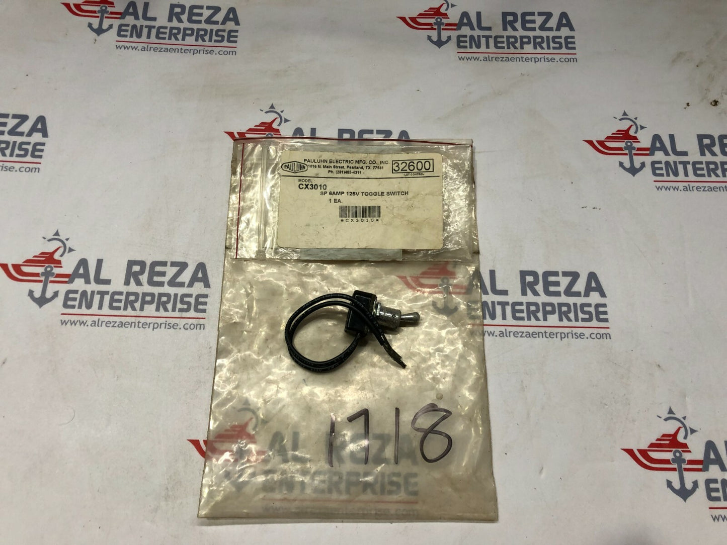 PAULUHN CX3010 TOGGLE SWITCH SP 6AMP 125V