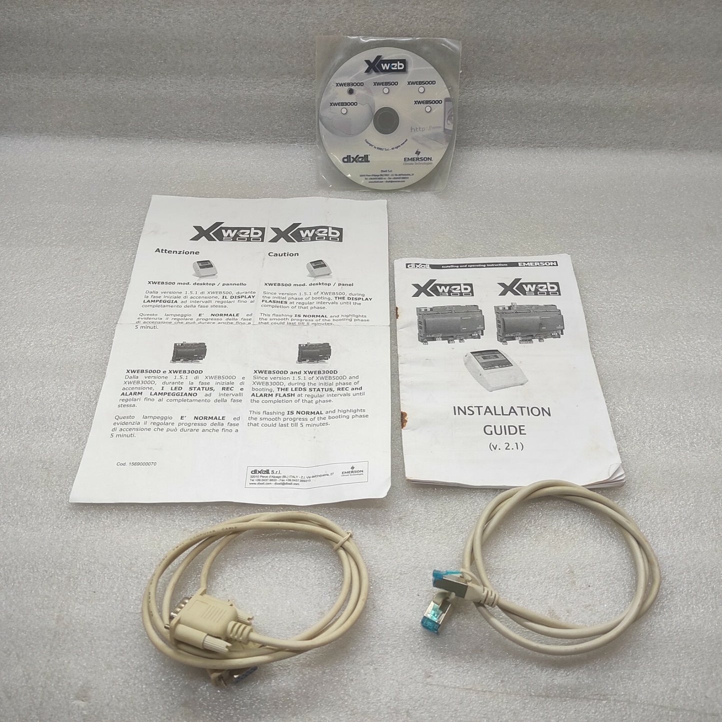 EMERSON XWEB300D ALARM MANAGEMENT CONTROLLER 110-230V 15VA DIXELL