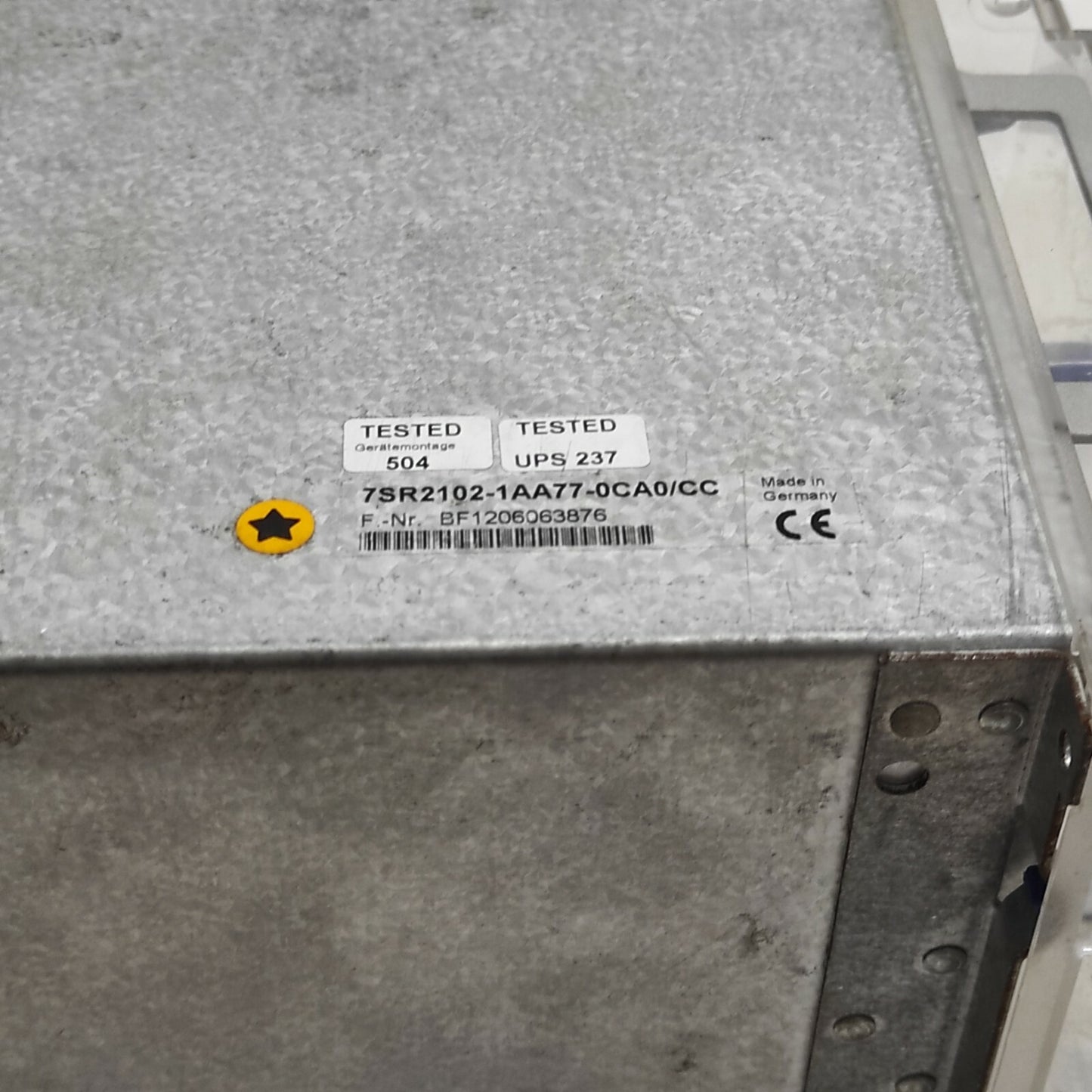 SIEMENS 7SR2102-1AA77-0CA0/CC ARGUS-M NONDIRECT OVERCURRENT RELAY