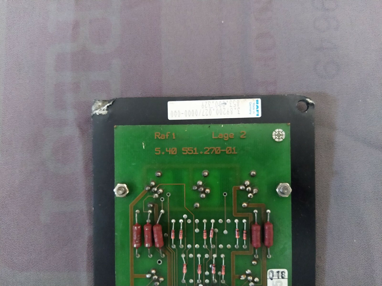 SIEMENS ENGINE CONTROLLER DISPLAY RAFI 3.89200.027/0000-000 - 5.40 551.270-01