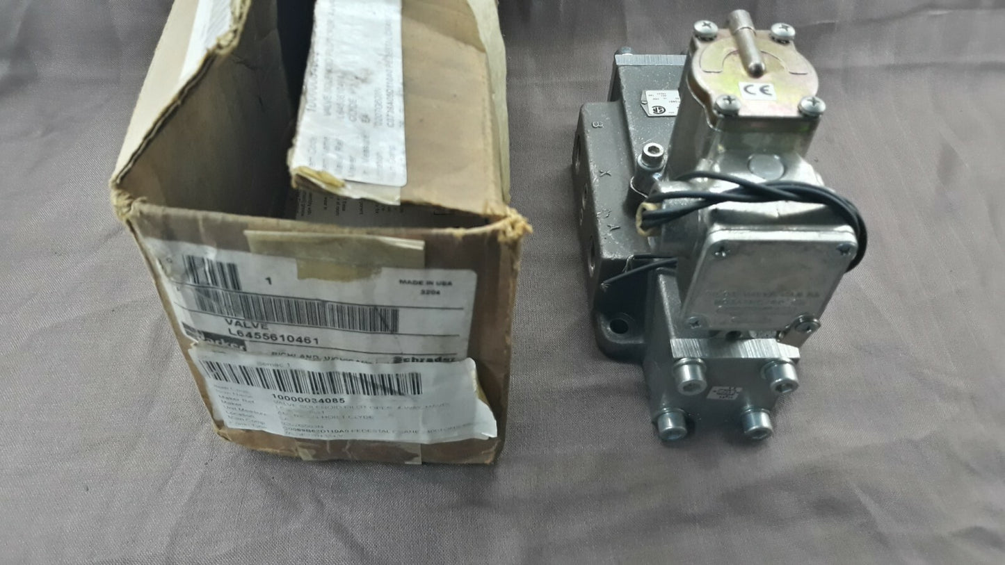 Parker Schrader Bellows L6455610461 Pneumatic Solenoid Valve SK-200/A5 Single