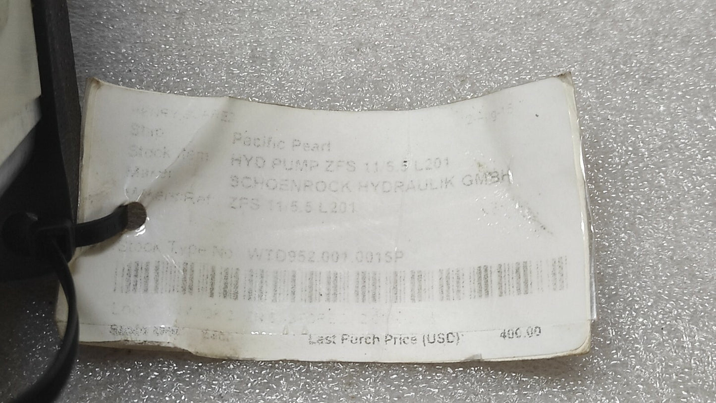 REXROTH PG2-2X-005-022L HYDRAULIC PUMP ZFS 11/5.5 L201