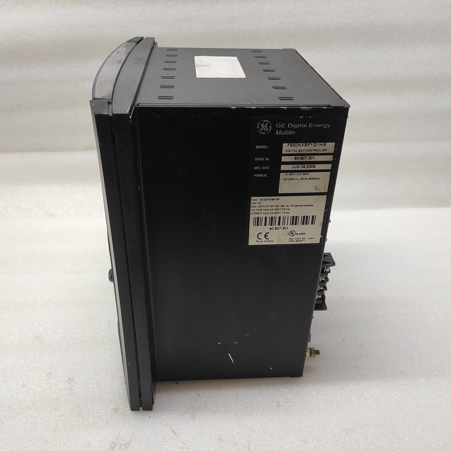 GE MULTILIN F650NXBF1G1HI6 DIGITAL BAY CONTROLLER