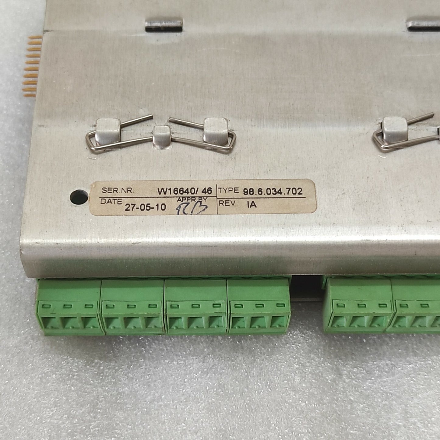 TERASAKI 98.6.034.702 I/O BOARD