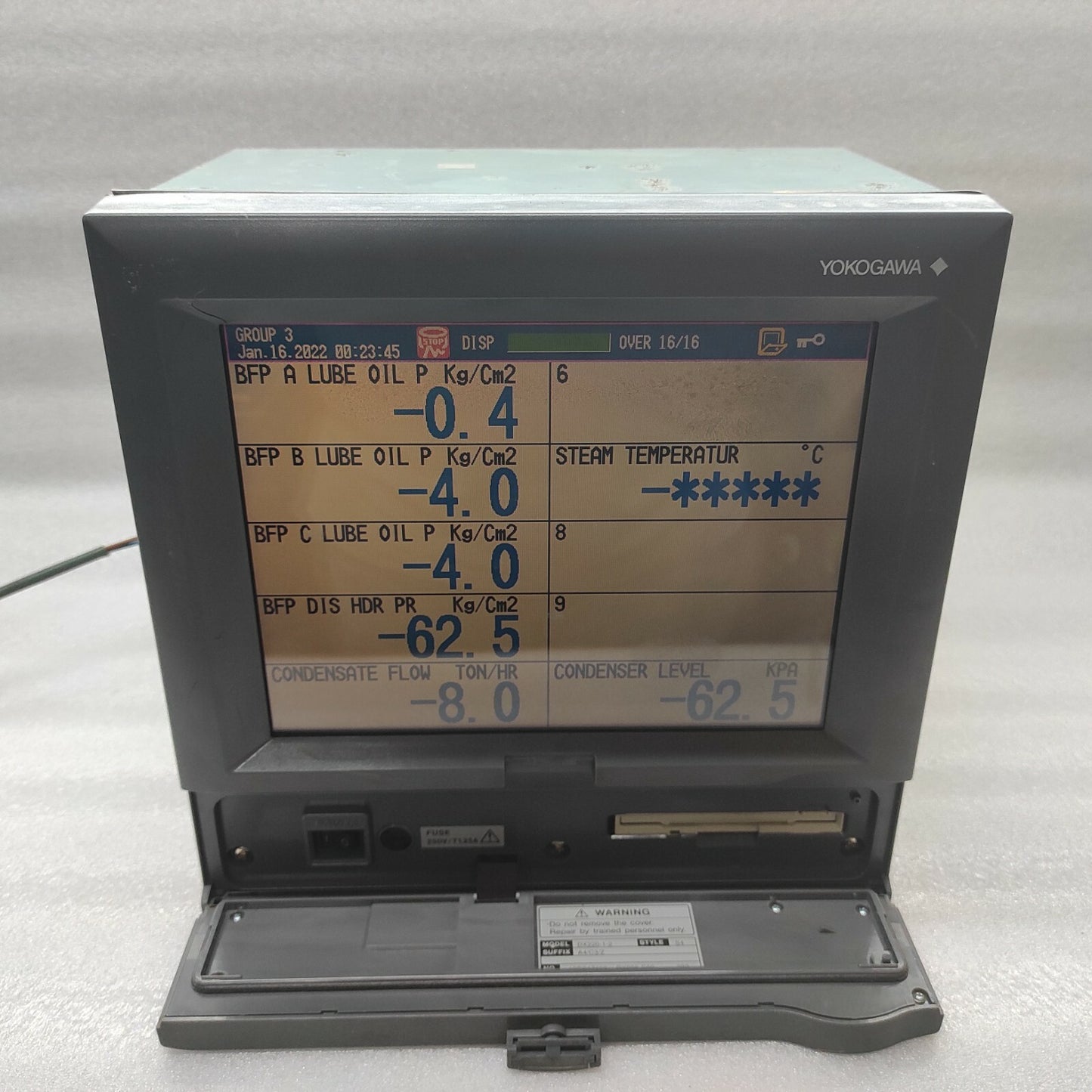 YOKOGAWA DX220-1-2 DAQ STATION DX200-S60-302 100-240VAC