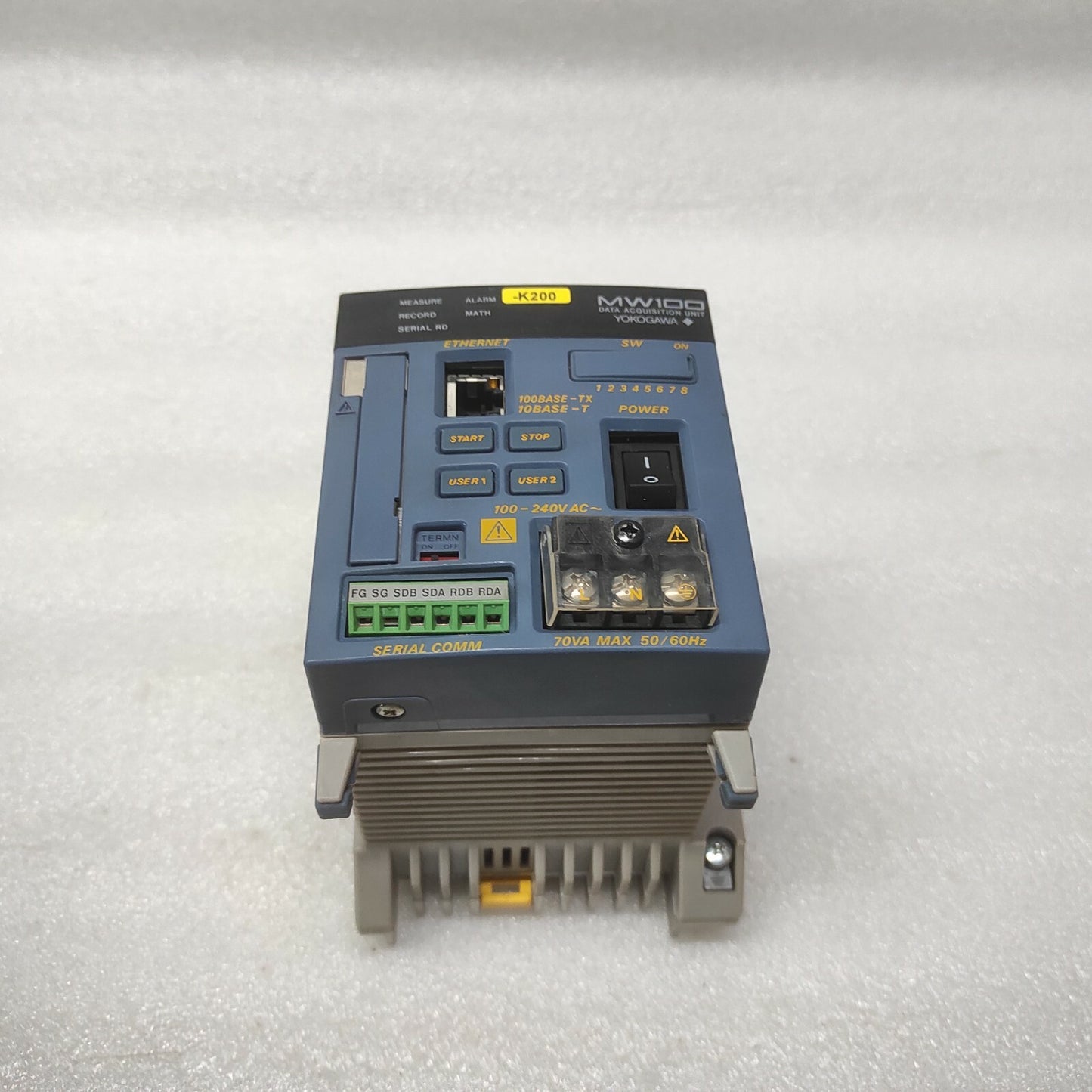 YOKOGAWA MW100-E-1W DATA ACQUISITION UNIT 91P114267