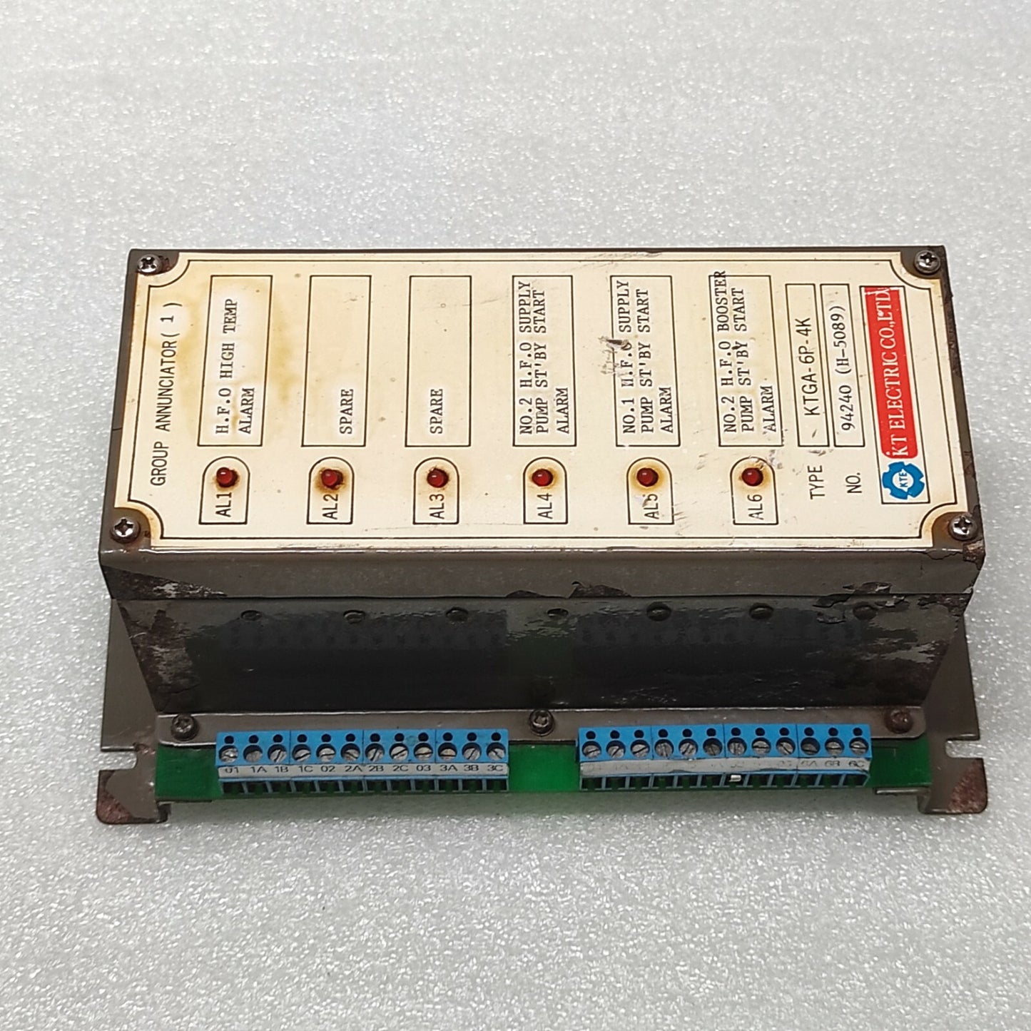 KT ELECTRIC KTGA-6P-4K GROUP ANNUNCIATOR 94240 H-5089