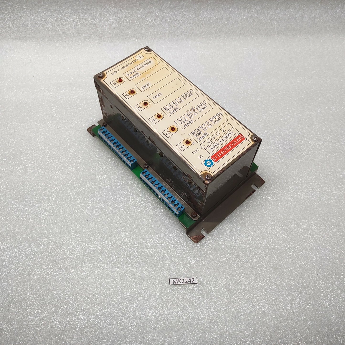 KT ELECTRIC KTGA-6P-4K GROUP ANNUNCIATOR 94240 H-5089