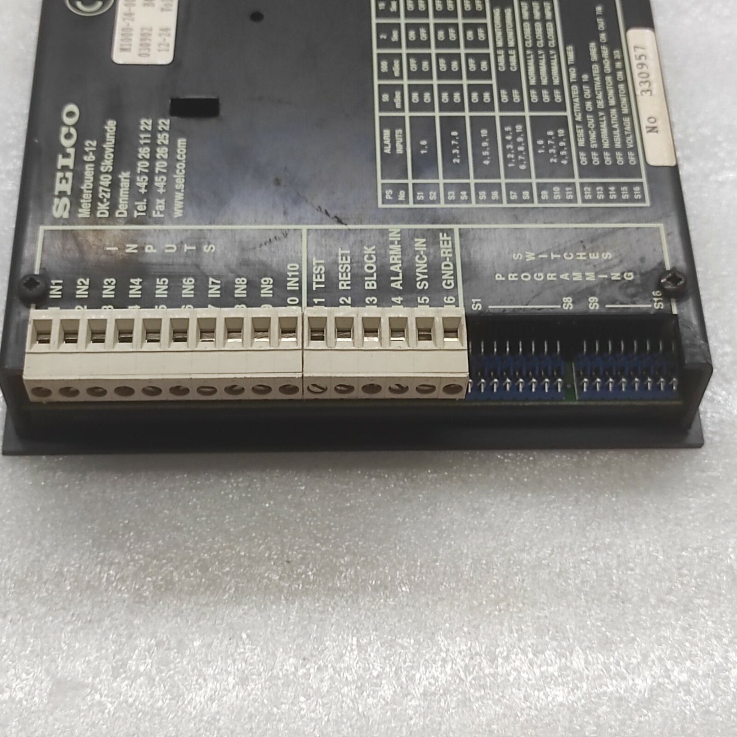 Selco M1000-24-00C Alarm Monitor M10002400C