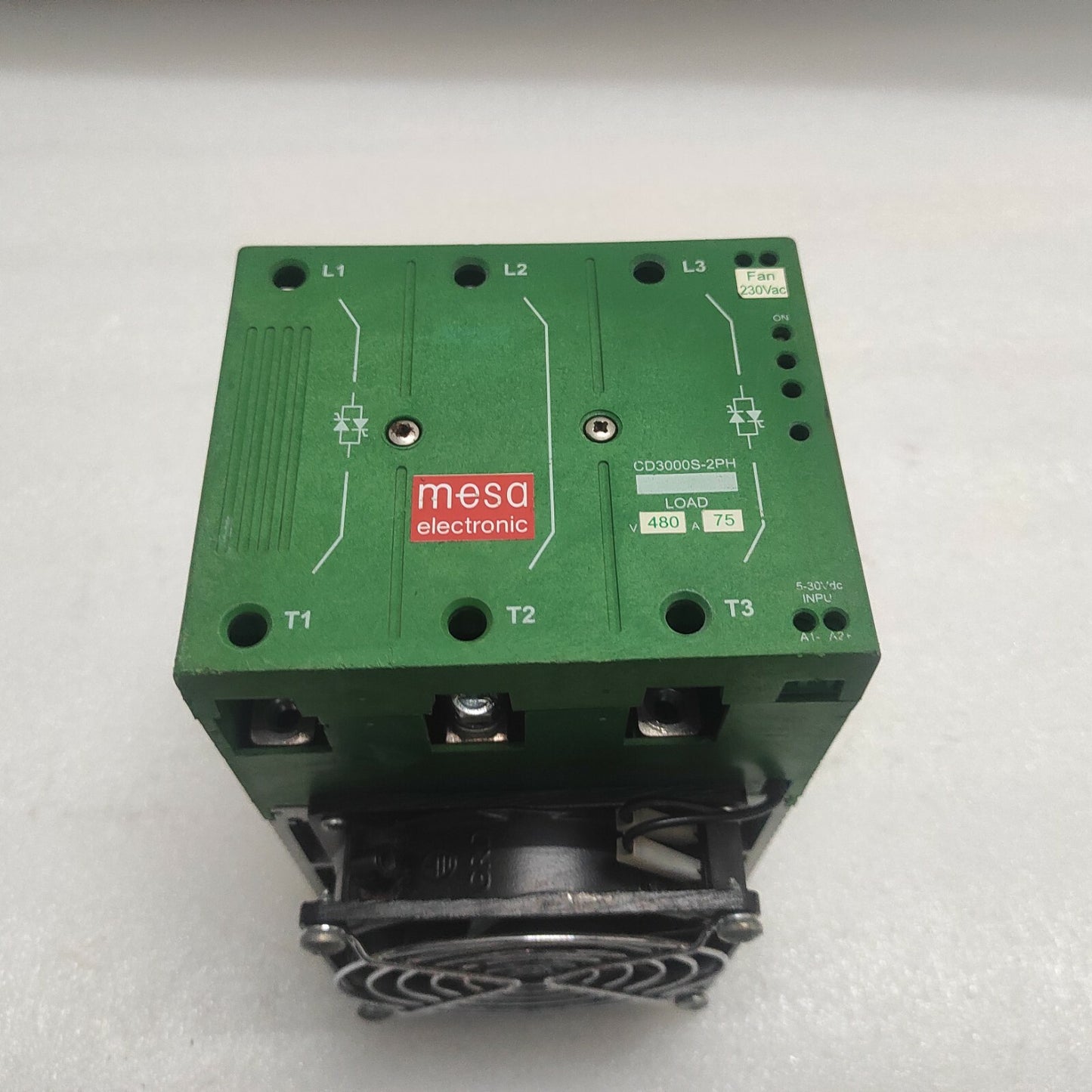 MESA ELECTRONIC CD3000S-2PH/75A/-/480V/NO/SSR/ZC/NF THYRISTOR UNIT