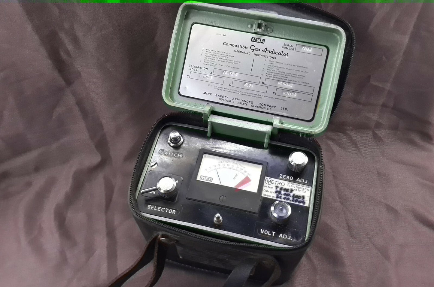 MSA Combustible Gas Indicator Model 20 CGI 20
