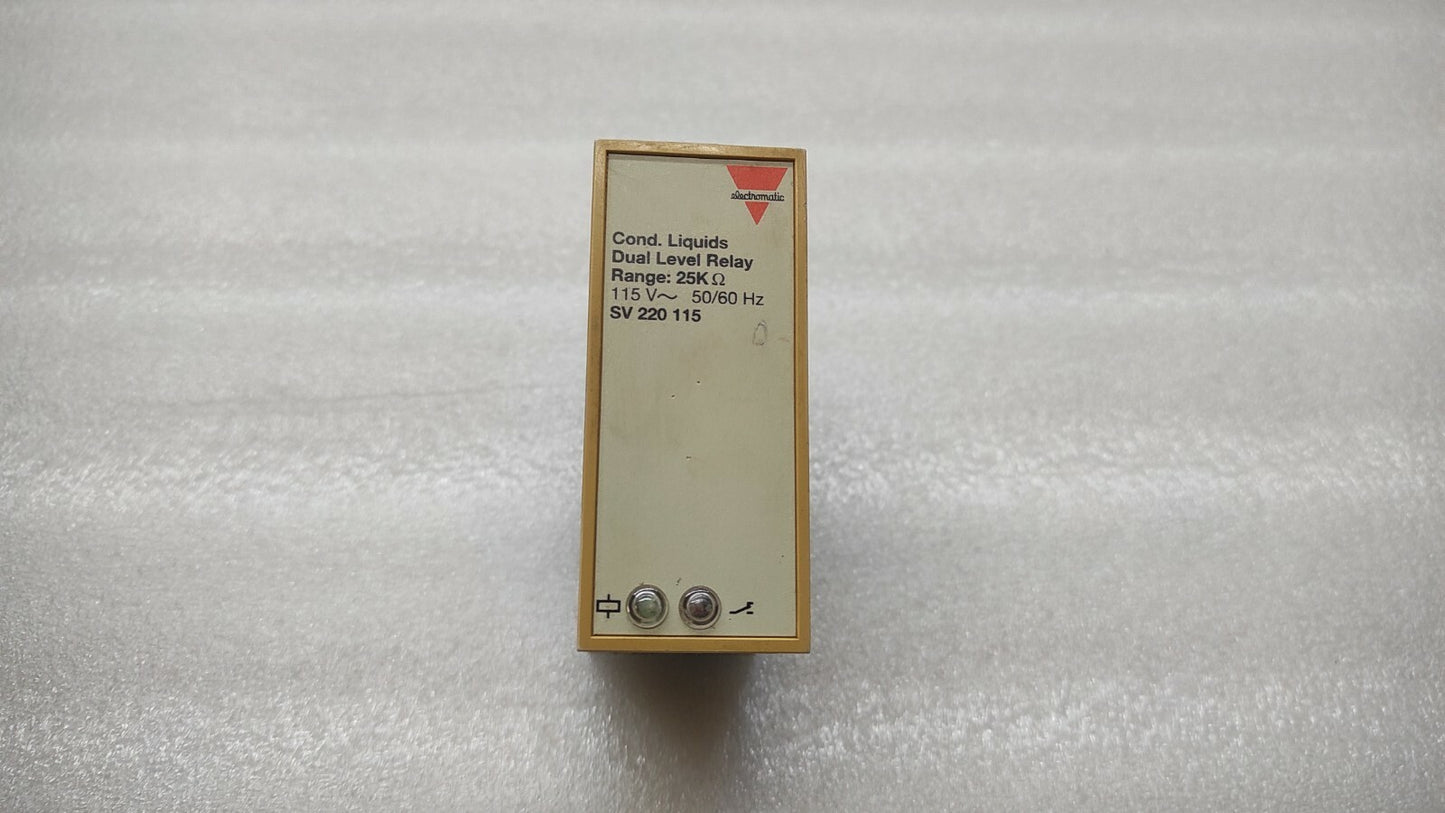 ELECTROMATIC SV 220 115 COND LIQUID DUAL LEVEL RELAY 115VAC SV220115
