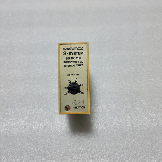 ELECTROMATIC S-SYSTEM SB165230 INTERVAL TIMER 230VAC