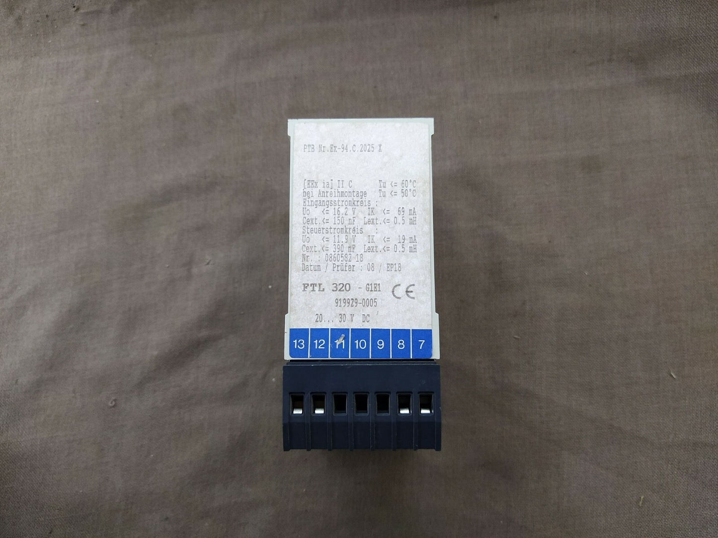 Endress + Hauser Nivotester FTL 320-G1E1 Level Limit Switch 919929-0005