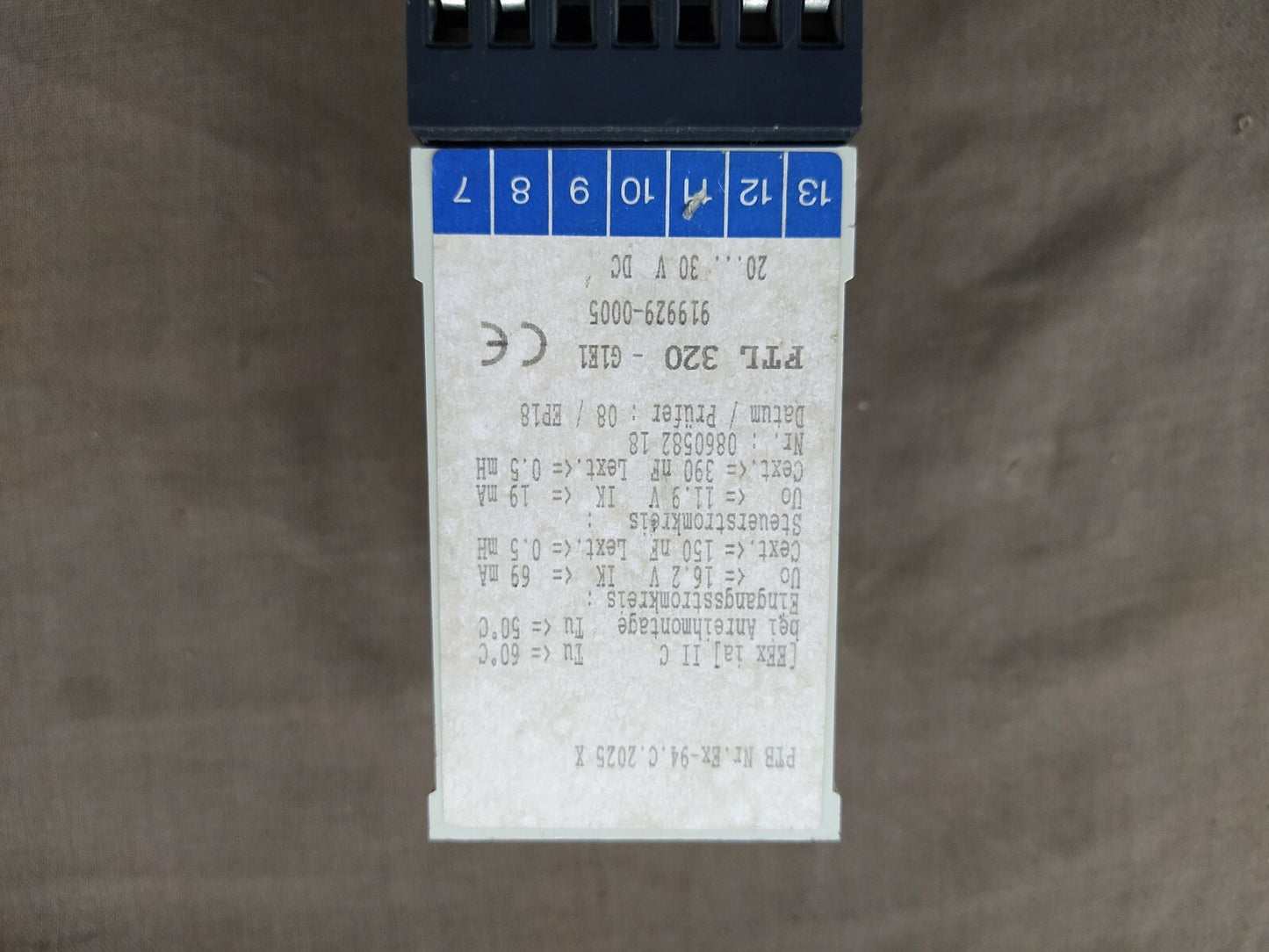 Endress + Hauser Nivotester FTL 320-G1E1 Level Limit Switch 919929-0005