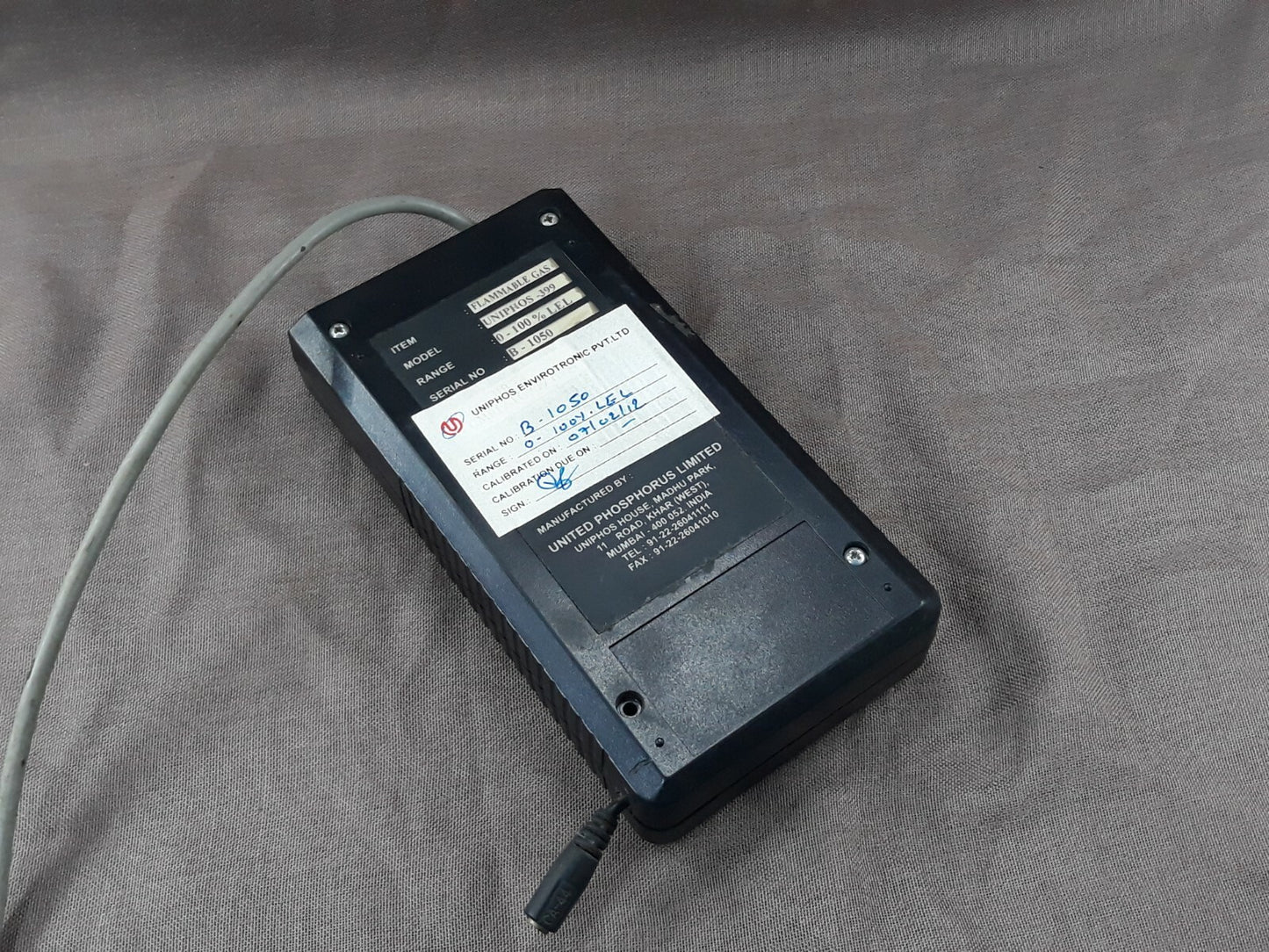 United Phosphorus Uniphos-399 Flammable Gas Monitor UNIPHOS 399
