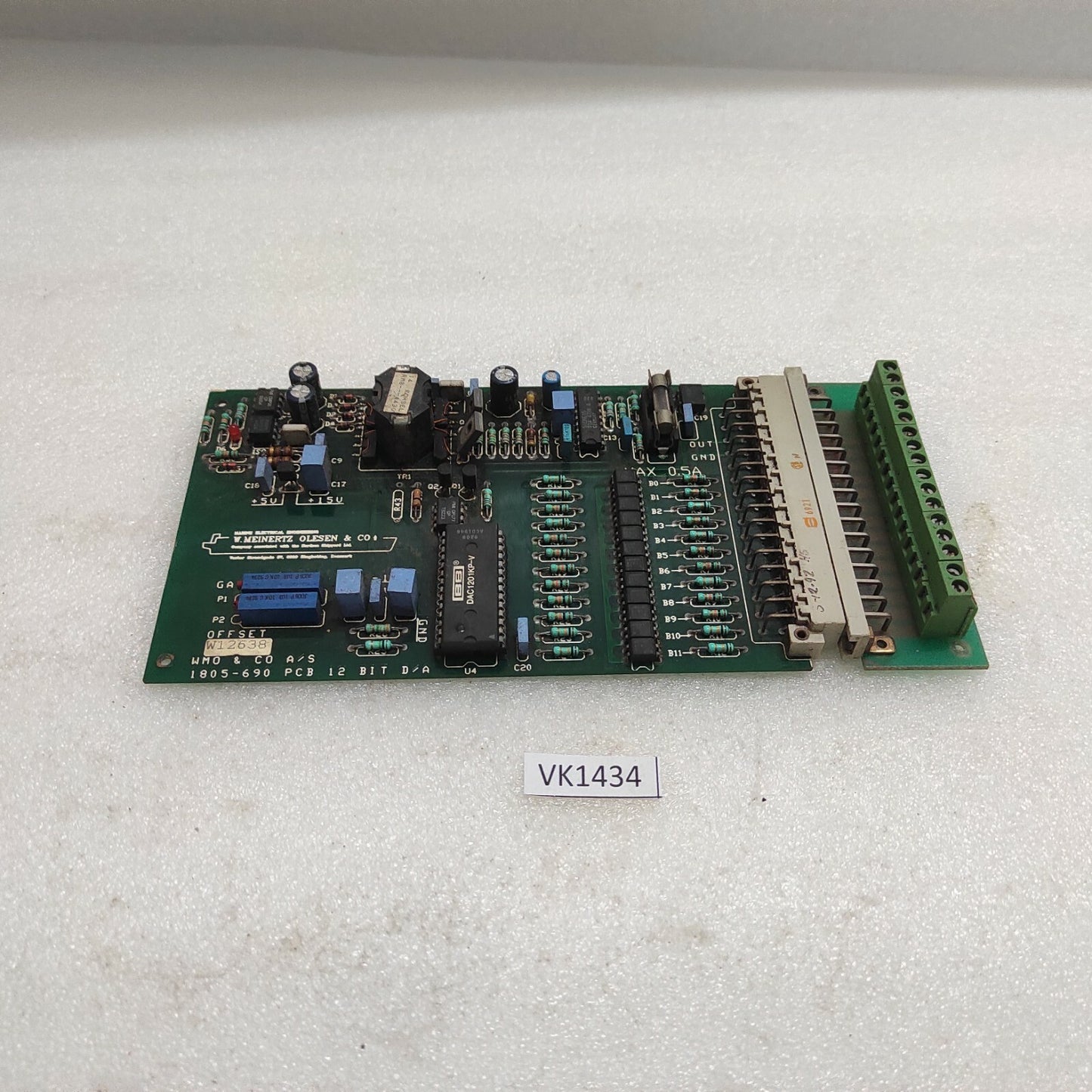 E.MEINERTZ OLESEN 1805-690 PCB 12 BIT D/A