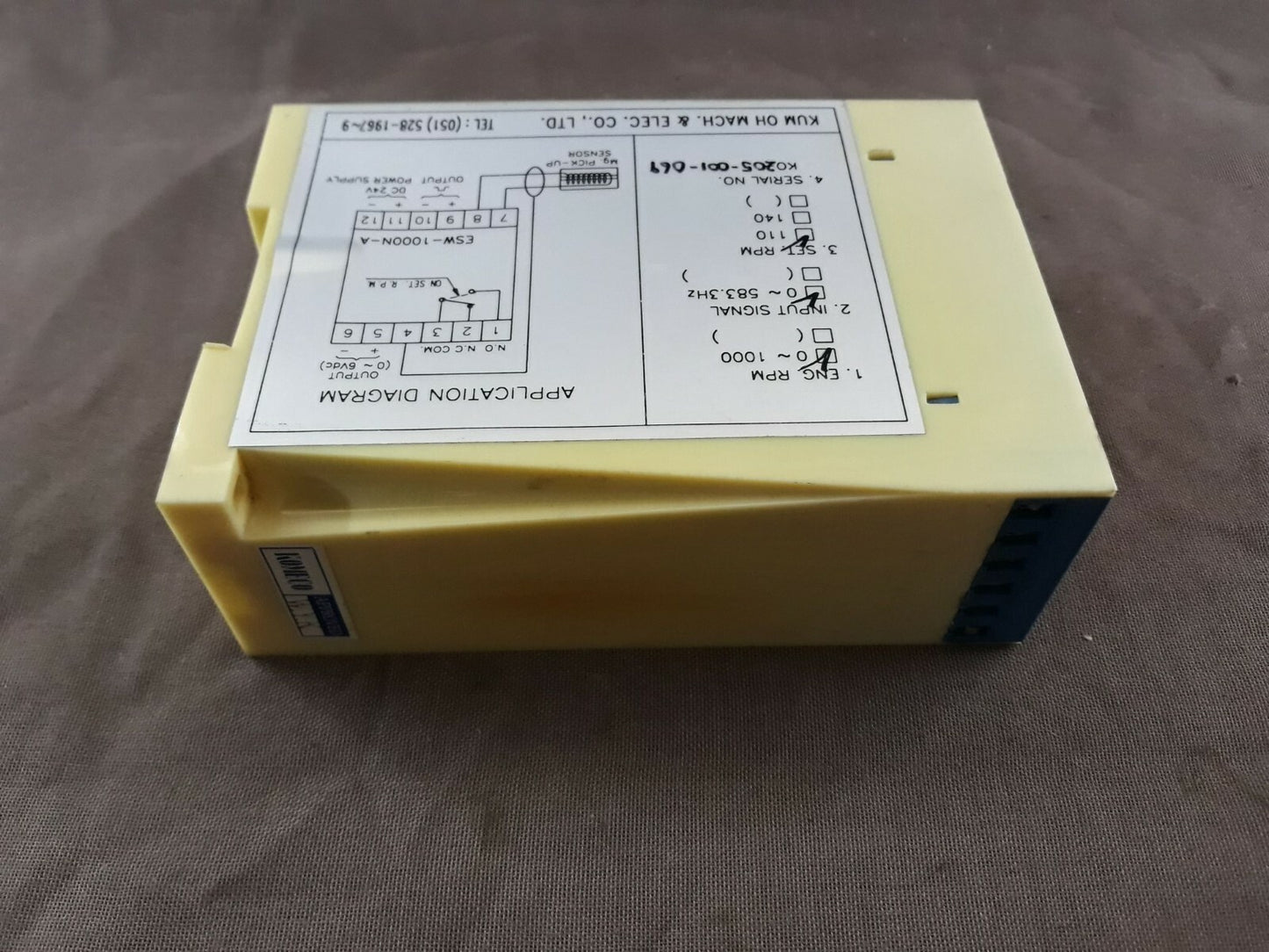 Kum Oh ESW-1000N-A Speed Watch ESW1000NA