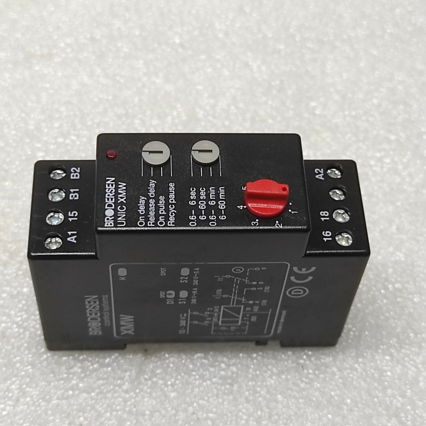 BRODERSEN UNIC XMW S1-SPDT 12-240V AC/DC MULTI FUNCTION TIMER 308-0784