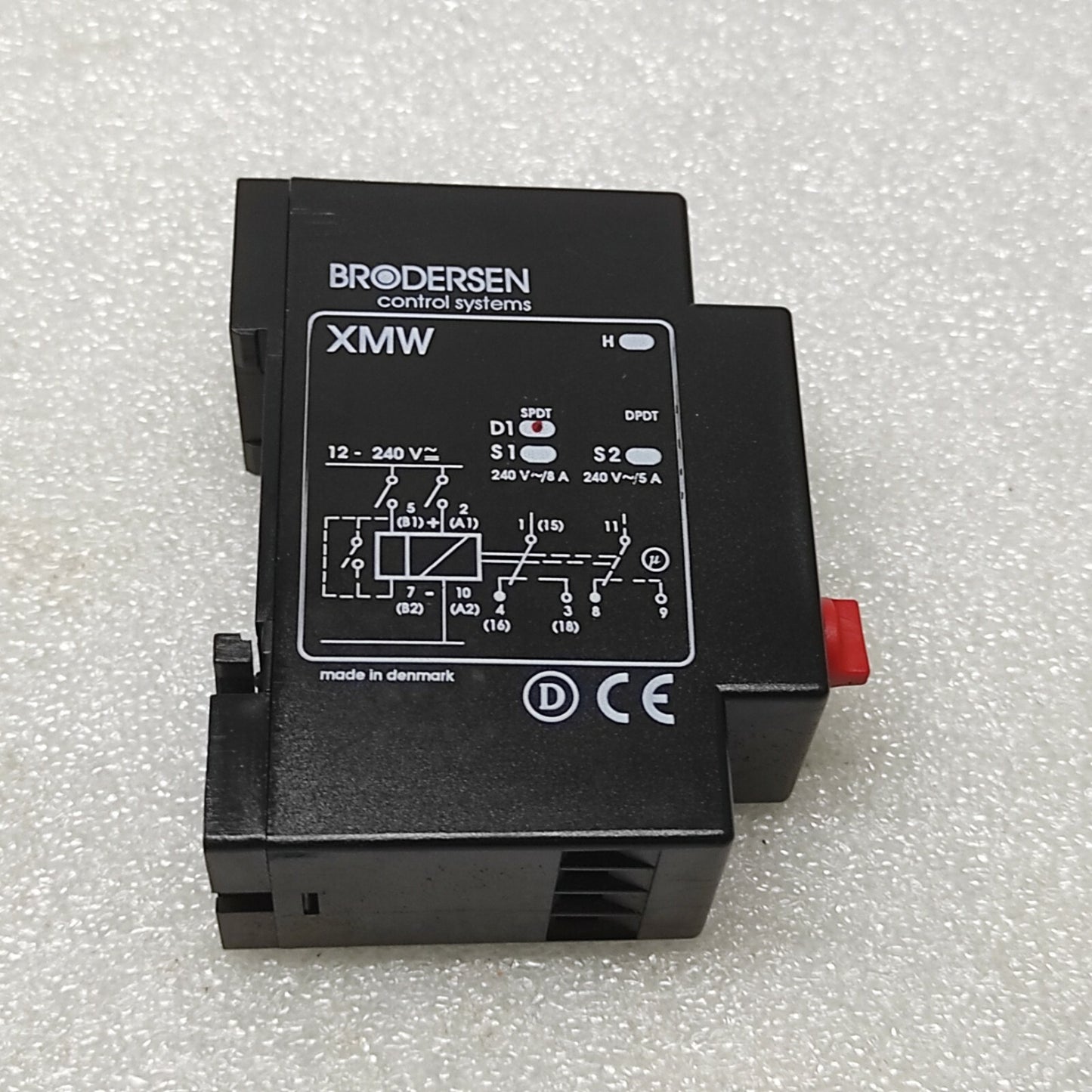 BRODERSEN UNIC XMW S1-SPDT 12-240V AC/DC MULTI FUNCTION TIMER 308-0784