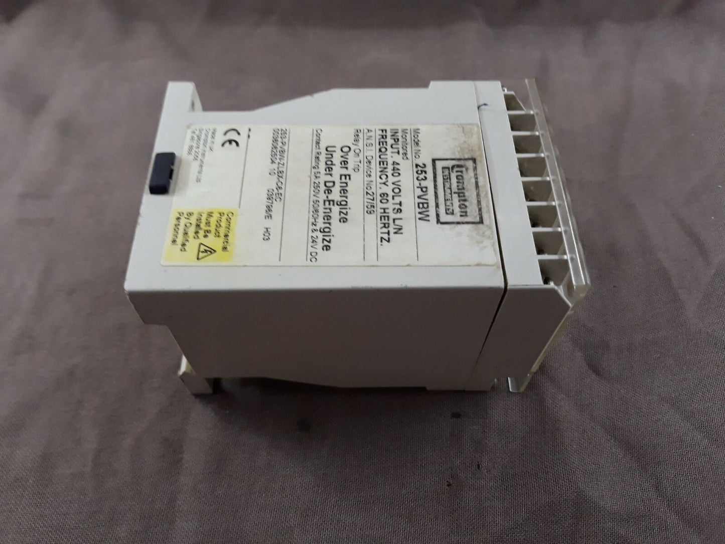 Crompton Protector 253-PVBW Frequency Relay 253 PVBW