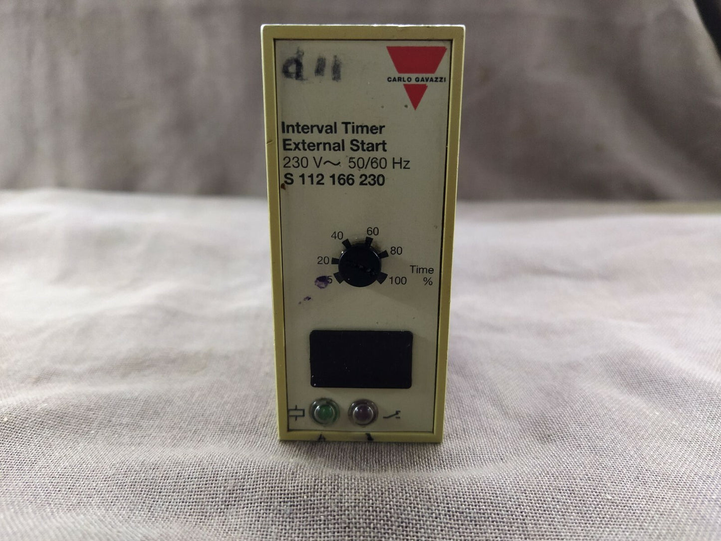 Carlo Gavazzi S 112 166 230 Interval Timer External Start S112166 230 Vac