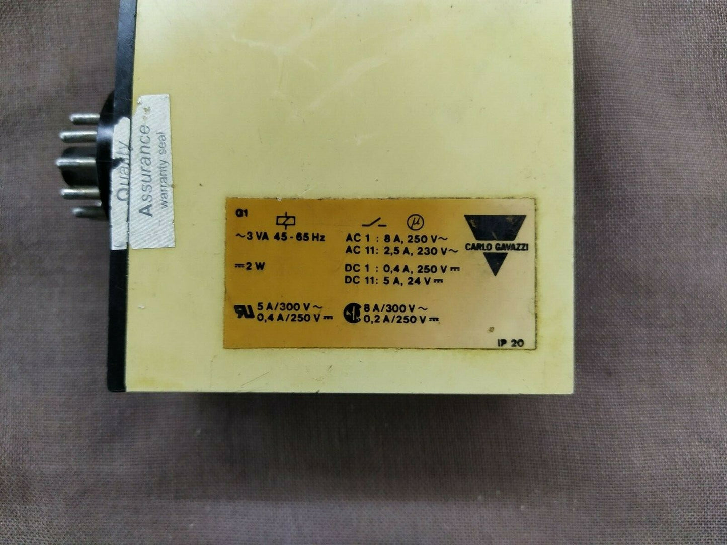 Carlo Gavazzi S 112 166 230 Interval Timer External Start S112166 230 Vac