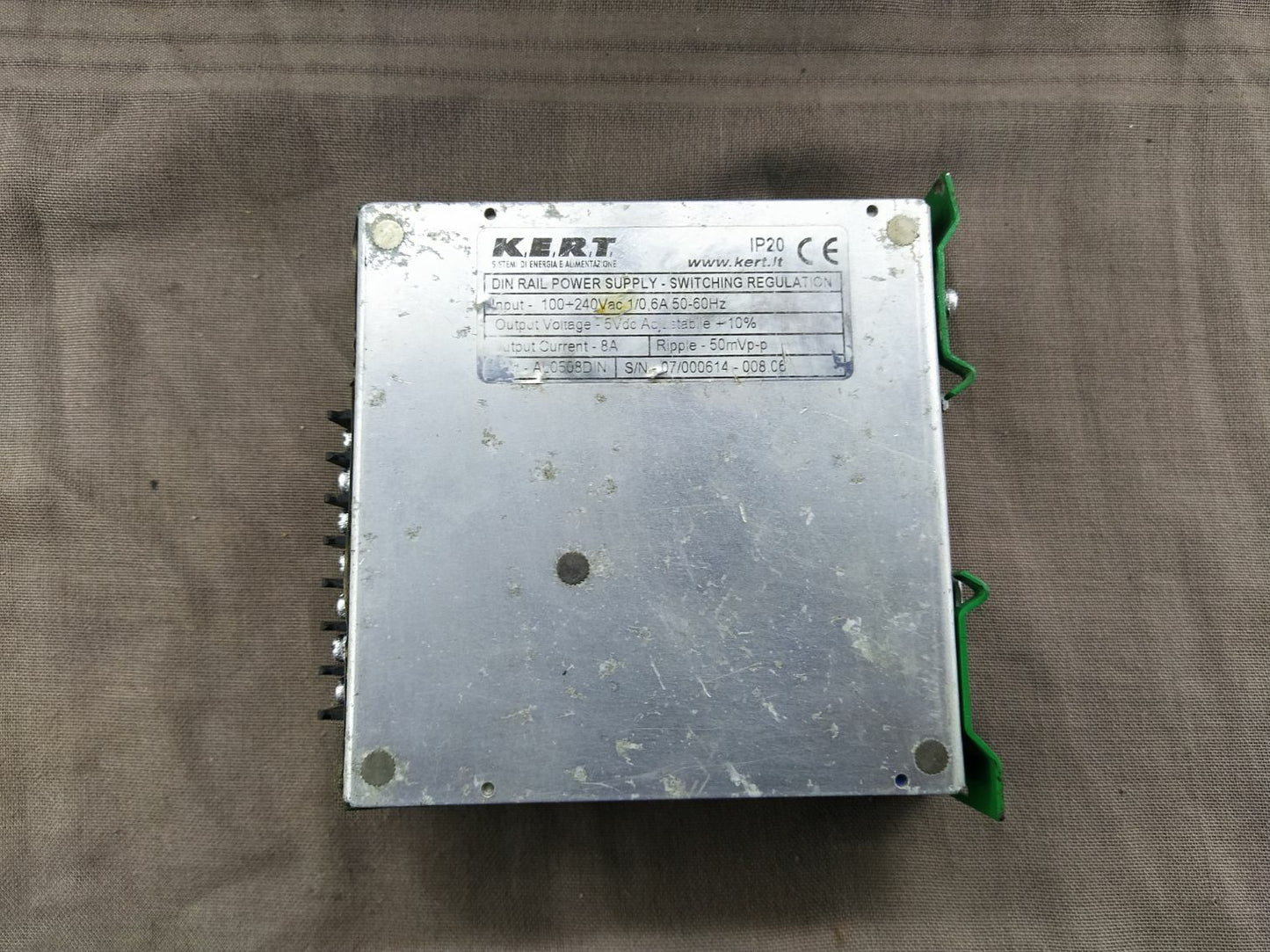 KERT DIN RAIL Switching Power Supply 100-240 VAC Output 5 VDC