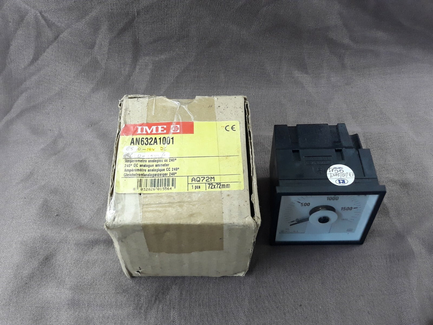 IME AQ72M Single Phase Analogue Ammeter for Direct Current AN632A1001