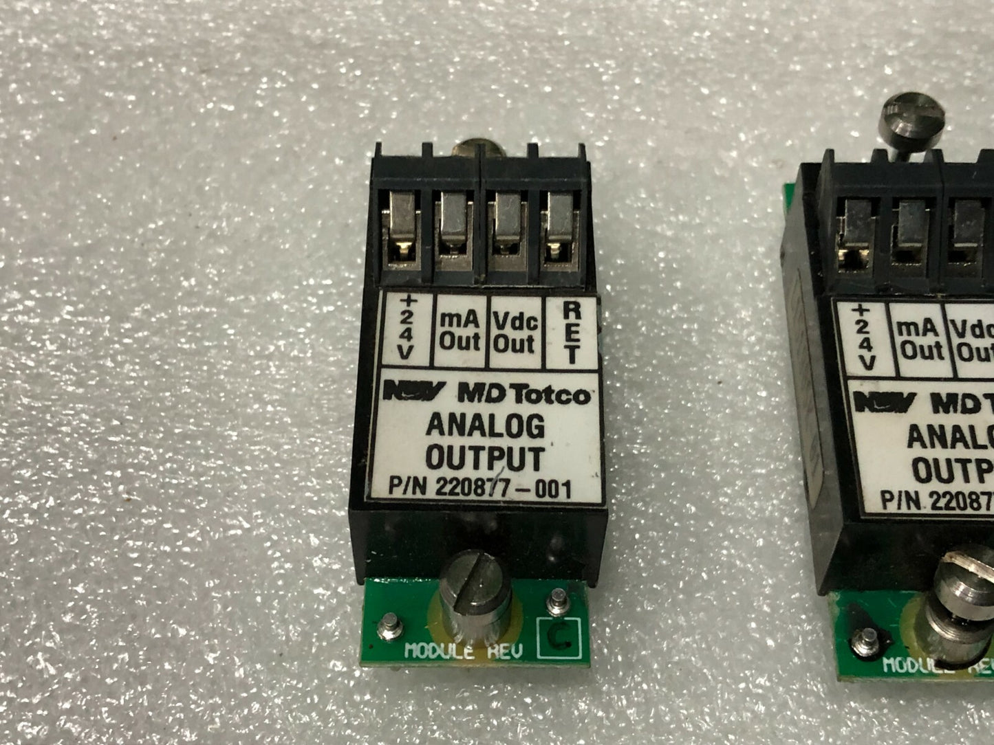 MD TOTCO 220877-001 ANALOG OUTPUT MODULE