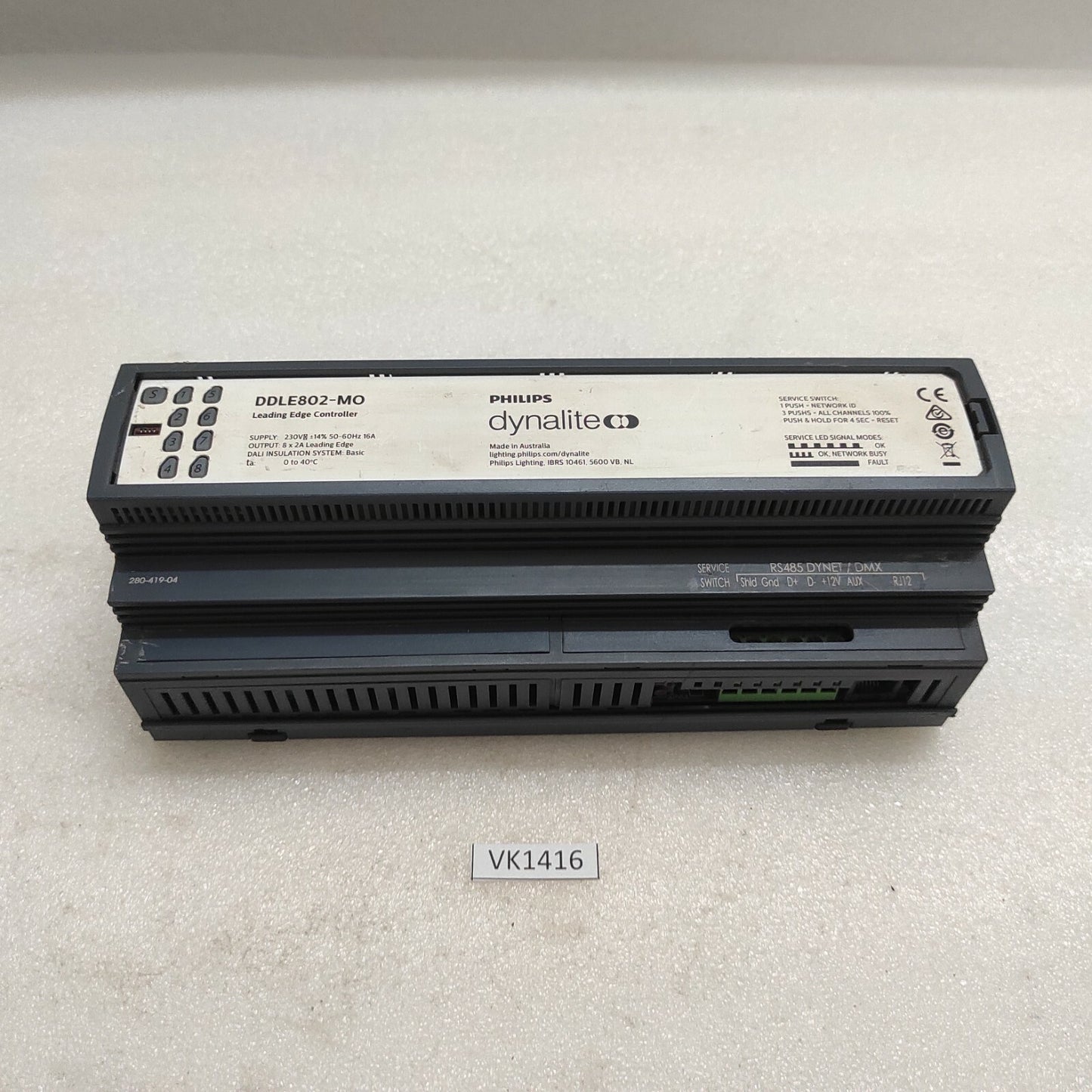 PHILIPS DYNALITE DDLE802-MO LEADING EDGE CONTROLLER 230V