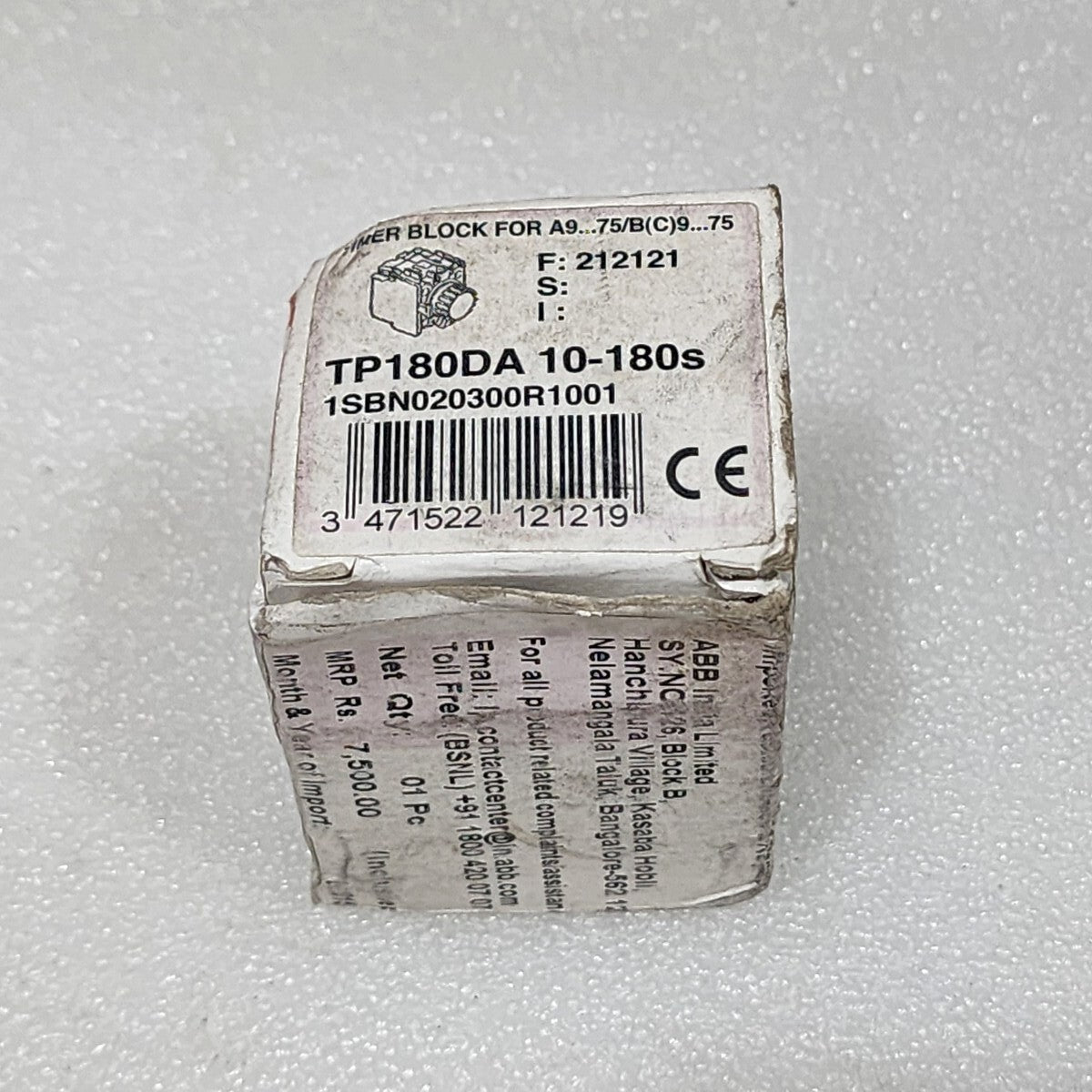 ABB TP180DA TIMER BLOCK 1SBN020300R1001 10-180S