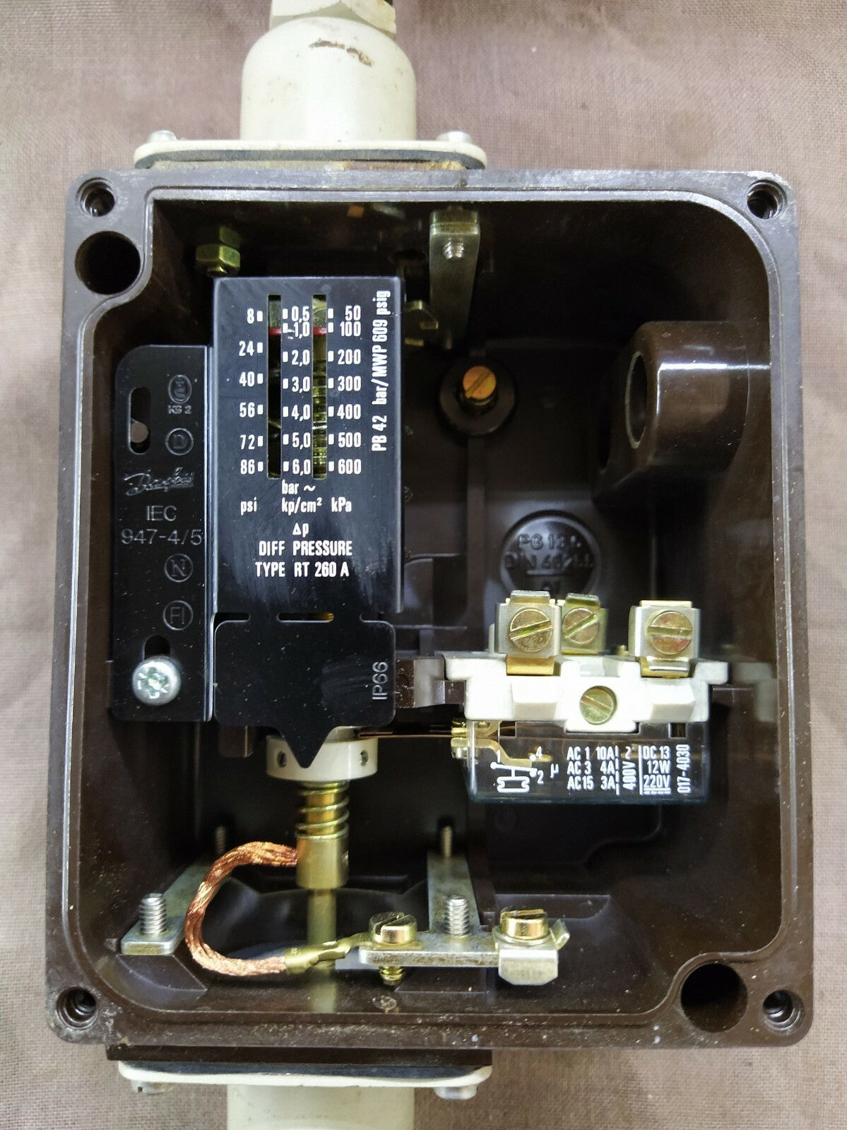Danfoss Differential Pressure Switch RT 260A 0.5-6 Bar 017D002366 RT260A