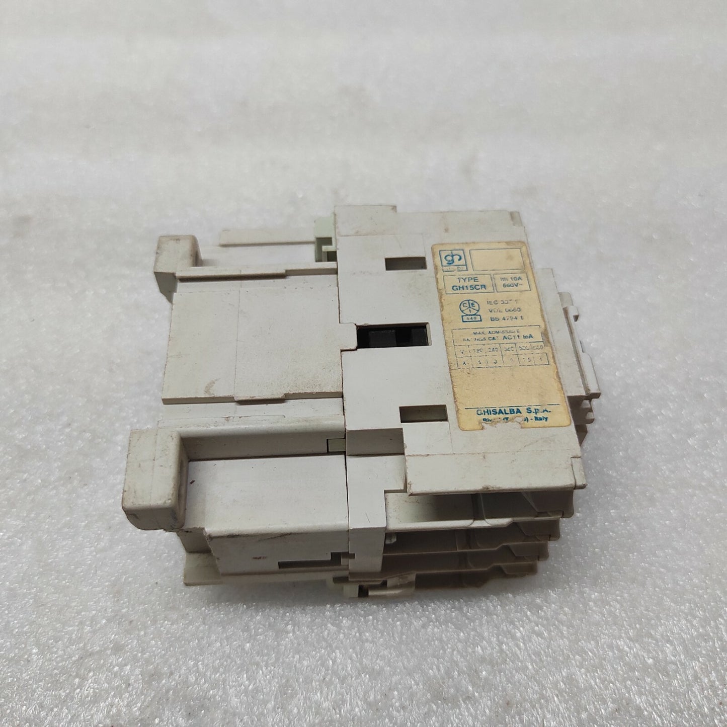 GHISALBA GH15CR MAGNETIC CONTACTOR 10A 660V COIL VOLTAGE 110-120VEATON CUTLER HA