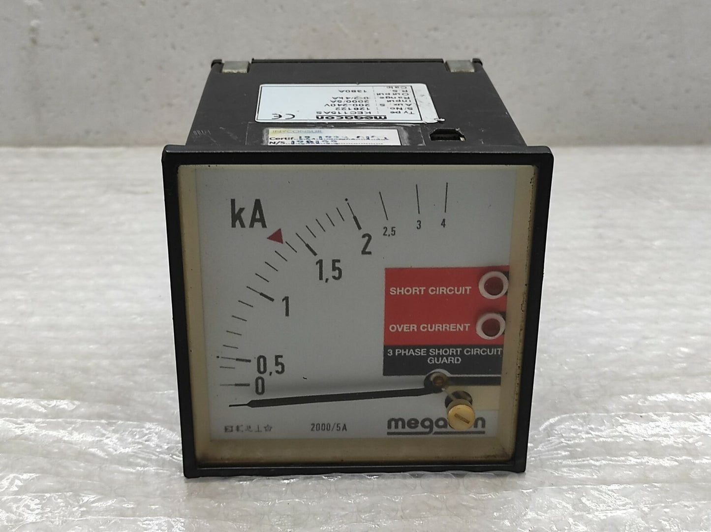 MEGACON KEC115AS kA METER 200-240V 2000/5A