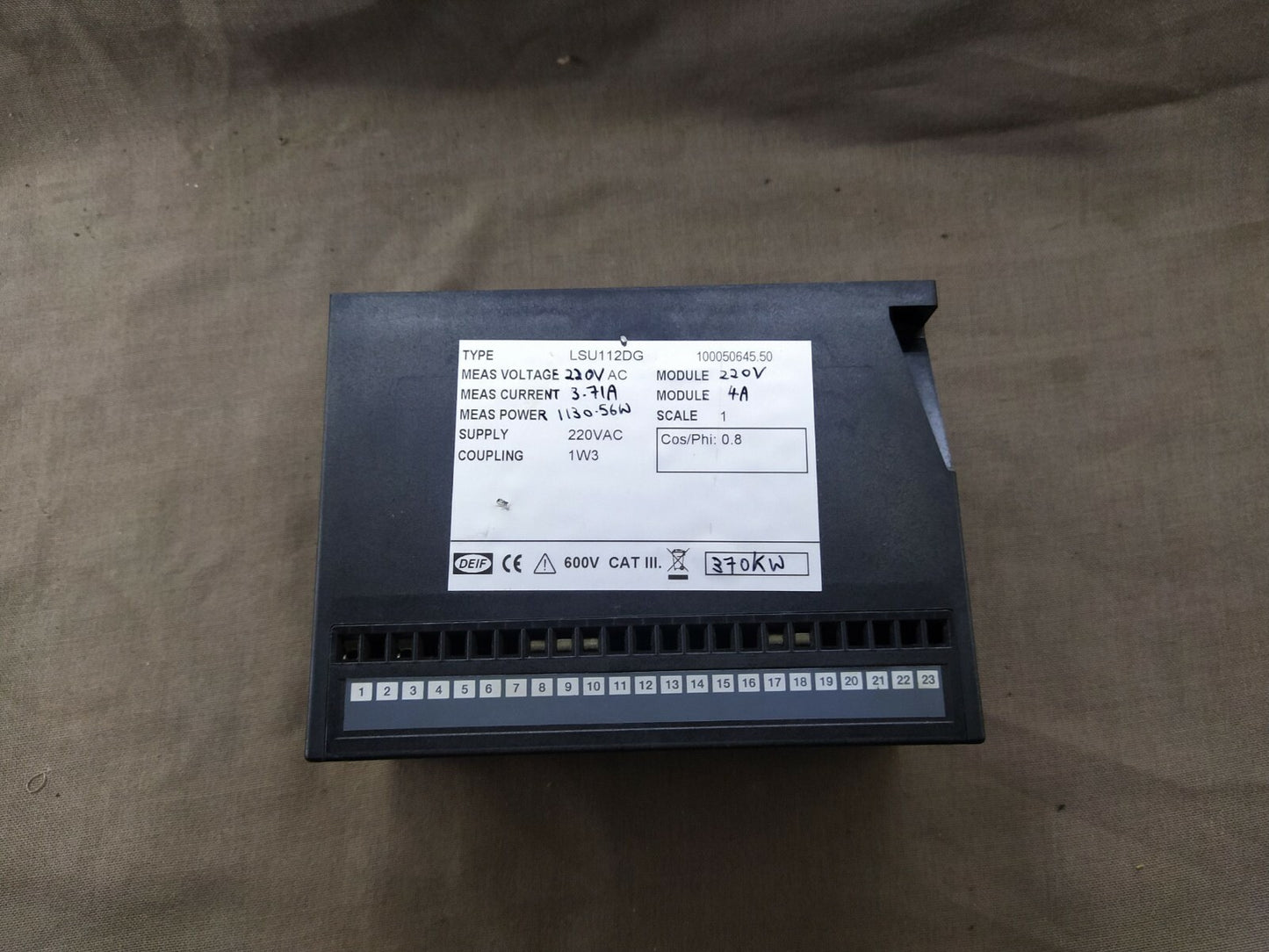 Deif LSU112DG Load Sharing, Paralleling & Operation 100050645.50 220V
