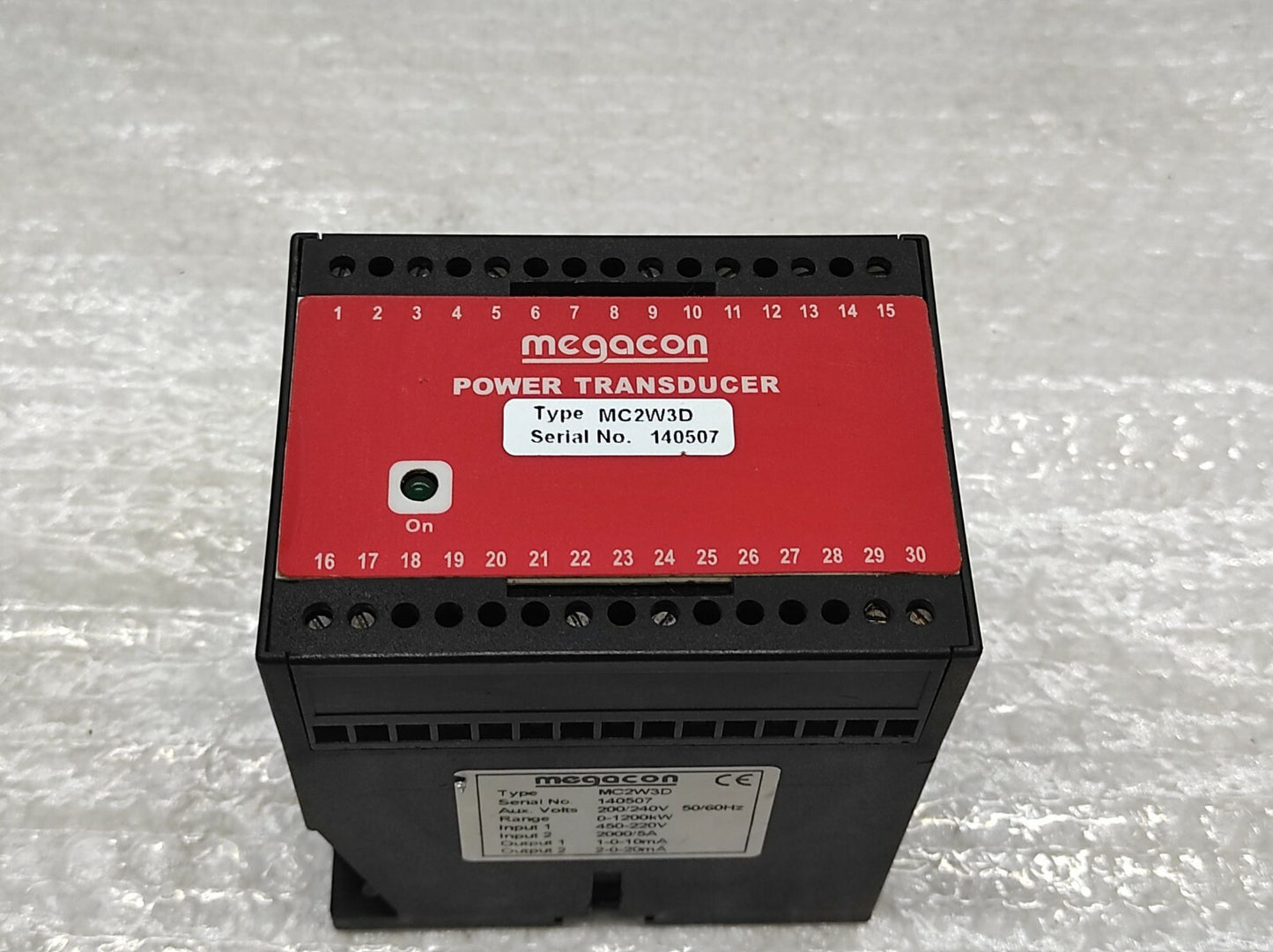 MEGACON MC2W3D POWER TRANSDUCER 200-240V