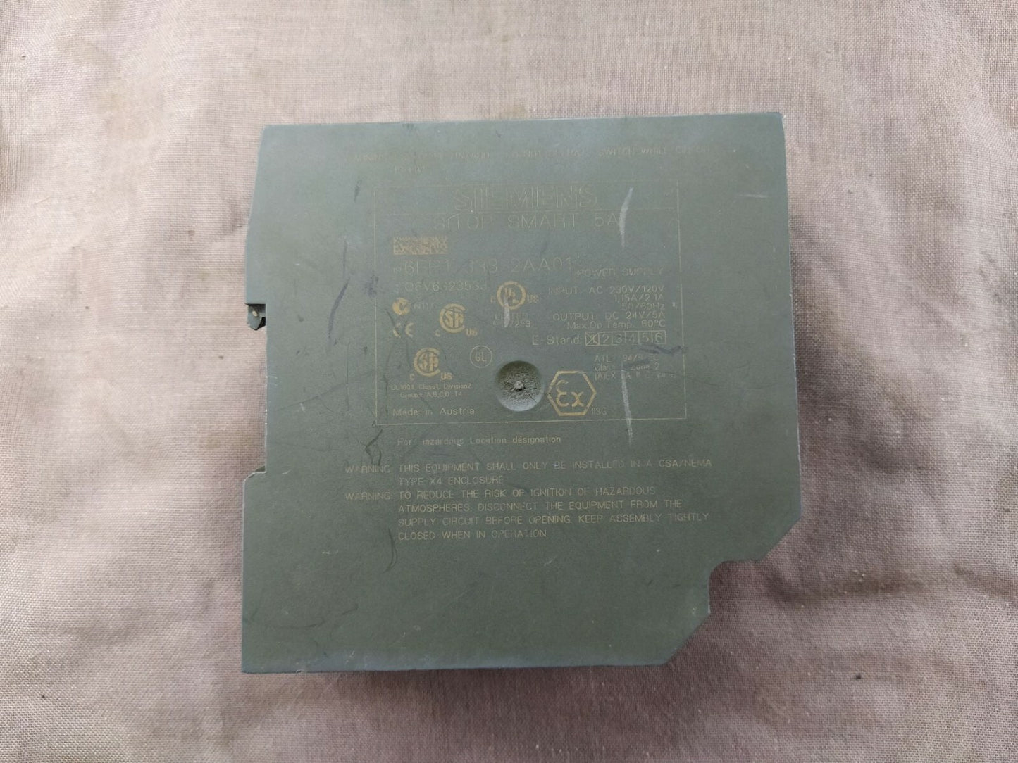 Siemens Sitop Smart 6EP1 333-2AA01 5A Power Supply 6EP13332AA01