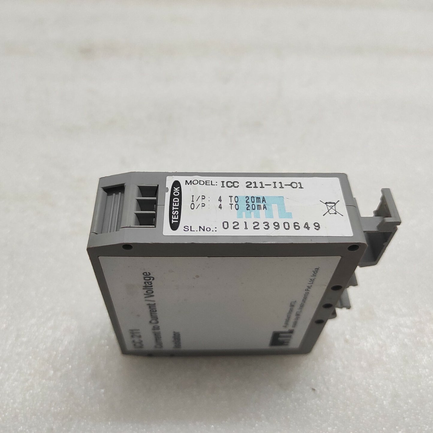 MEASUREMENT TECHNOLOGY ICC211 CURRENT TO CURRENT VOLTAGE ISOLATOR ICC-211-I1-01