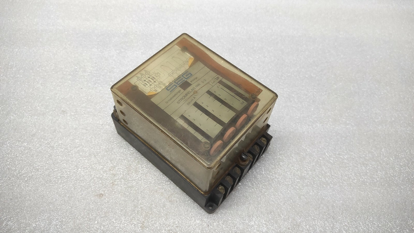 SEG STROMRELAIS IWK 2-3 CURRENT RELAY 11386-2-107 250VAC 1000VA